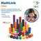 MathLink Cubes - Set of 100 Cubes, Ages 5+,Math Manipulatives, Math Cubes, Homeschool Supplies, Kindergartner Classroom Supplies, Back to School Supplies, Teacher Supplies